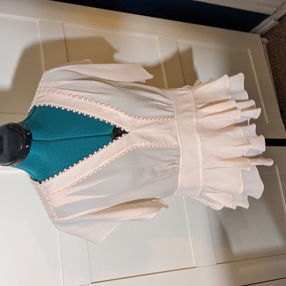 Blush pink Rebecca Taylor blouse size 4